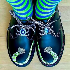 Dr Martens Beetlejuice 1461 Lydia Lace-Up Oxfords 6 W / 5 M Limited Edition Rare